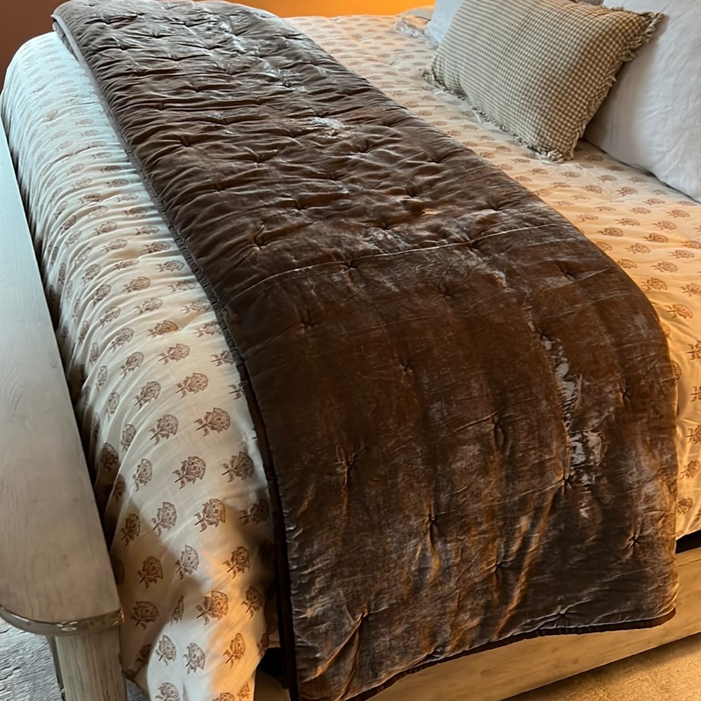 COPY - Opal House King Velvet reversible comforter